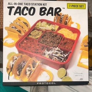 Protocol Taco Bar Station Kit with Red Tray